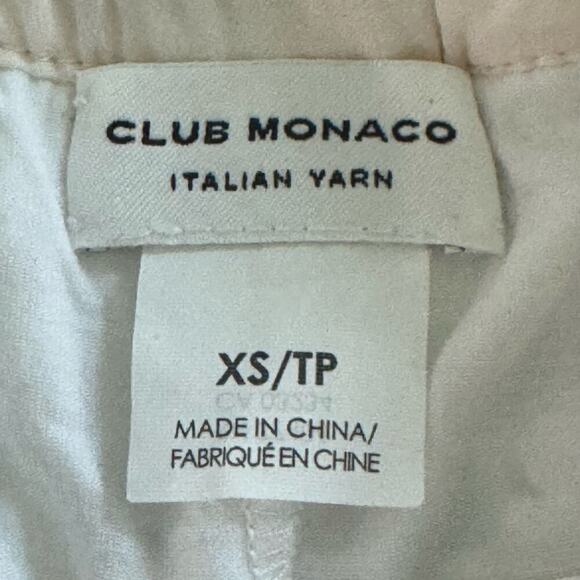 CLUB MONACO White Crochet Drawstring Waist Mini Shorts Boho Festival Sz XS - Picture 4 of 8